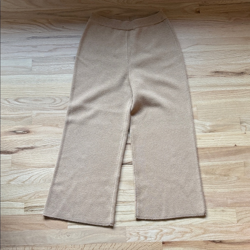 Cozy Wide-Leg, Cropped, Pants